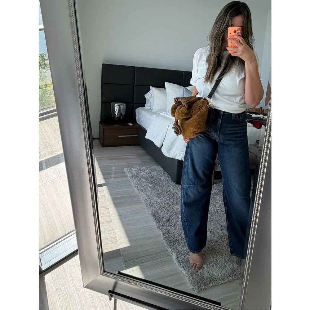See By Chloe Brown Leather and Shearling handbag with Gold Detail